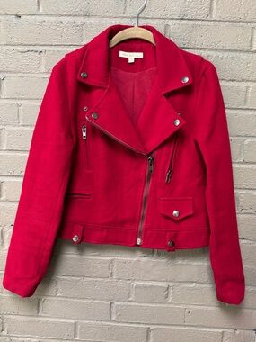 Hot & Delicious Red Moto Jacket